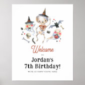 Spooktacular Halloween Verjaardagsfeest Welkomstbo Poster (Voorkant)