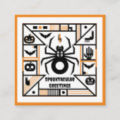 spooktacular halloween vierkante visitekaartje (Voorkant)