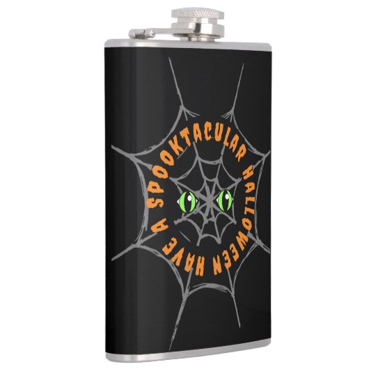 Spooktacular Halloween Vinyl Verpakte Flask Heupfles (Rechts)