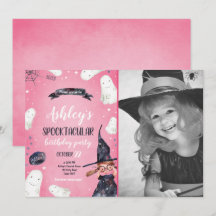 Spooktacular Halloween Witch Pet Ghost Birthday
