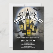 SpookTacular Haunted Castle Halloween Party Invite Feestdagenkaart (Voorkant)