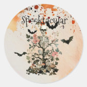 Spooktacular Haunted Forest Halloween Party Ronde Sticker (Voorkant)