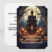 Spooktacular Heksenhuis Feestje Kaart (Voorkant / Achterkant)