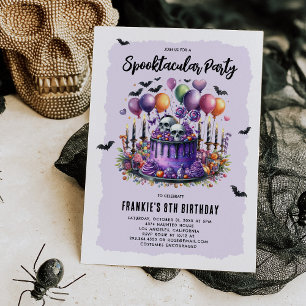 Spooktacular Kinderen Halloween Verjaardagsfeestje Kaart