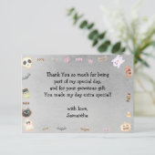 Spooktacular kinderfeestje verjaardag bedankkaart (Staand voorkant)