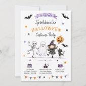 Spooktacular Kostuumfeest Halloween Kaart (Voorkant)