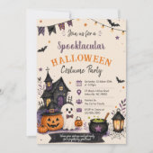 Spooktacular Kostuumfeest Halloween Kaart (Voorkant)