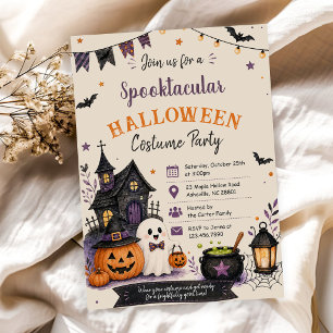 Spooktacular Kostuumfeest Halloween Kaart
