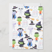 Spooktacular Kostuumfeest Halloween Verjaardag Kaart (Achterkant)