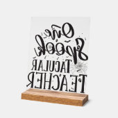 Spooktacular Leraar - Grappige Leraar Halloween Acryl Bord (Hoek)
