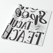 Spooktacular Leraar - Grappige Leraar Halloween Cadeaupapier (Uitgerold)