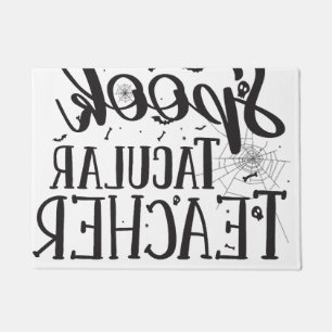 Spooktacular Leraar - Grappige Leraar Halloween Deurmat