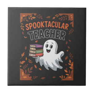 Spooktacular leraar Halloween T-shirt Tegeltje