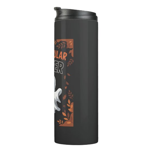 Spooktacular leraar Halloween T-shirt Thermosbeker (Geroteerd rechts)