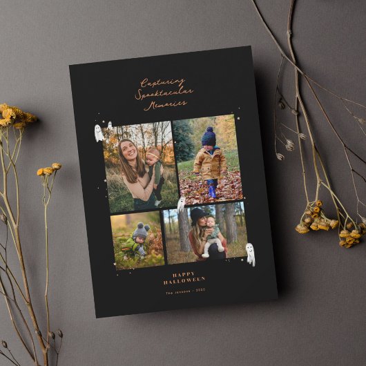 Spooktacular Memories Hallloween Multi Foto Feestdagenkaart