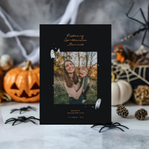 Spooktacular Memories Halloween Foto Groet Feestdagenkaart