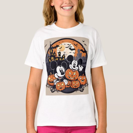 Spooktacular Mickey: Halloween Verrukking T-shirt (Voorkant)