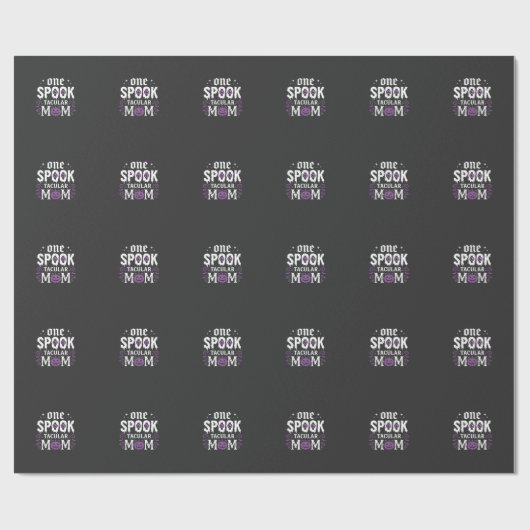 Spooktacular Moeder Halloween Ontwerp_1 Cadeaupapier (Vlak)