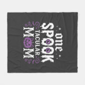 Spooktacular Moeder Halloween ontwerp_1 Fleece Deken (Voorkant (Horizontaal))