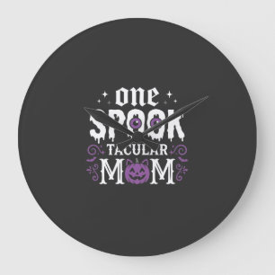 Spooktacular Moeder Halloween Ontwerp_1 Grote Klok