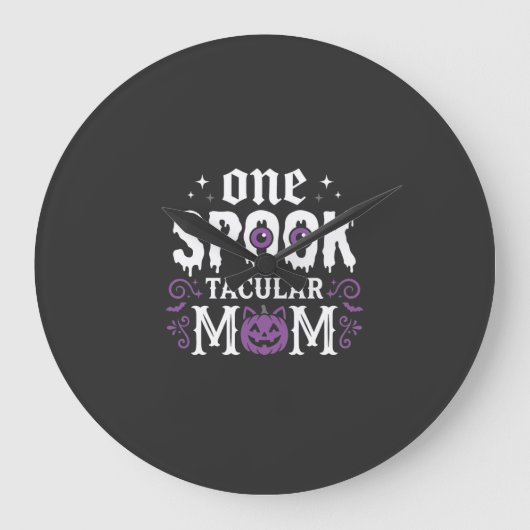 Spooktacular Moeder Halloween Ontwerp_1 Grote Klok (Voorkant)