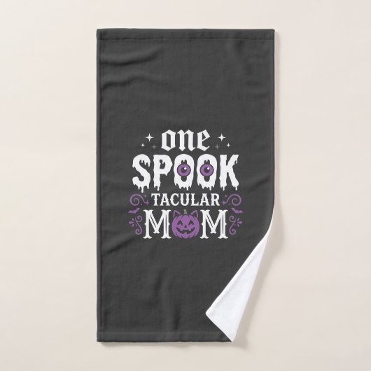 Spooktacular Moeder Halloween Ontwerp_1 Handdoek (Handdoek)