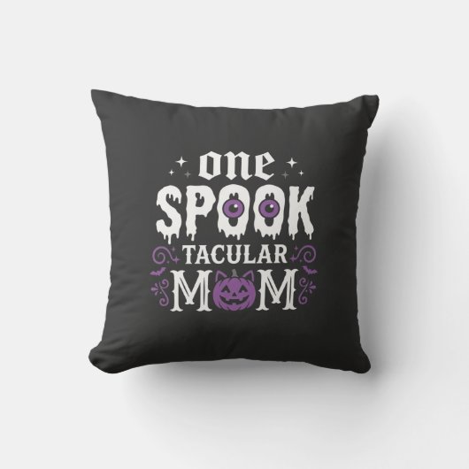 Spooktacular Moeder Halloween Ontwerp_1 Kussen (Voorkant)