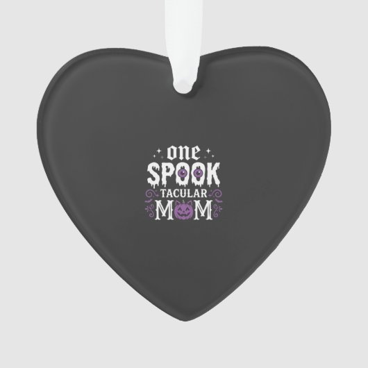 Spooktacular Moeder Halloween Ontwerp_1 Ornament (voorkant)