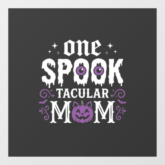 Spooktacular Moeder Halloween ontwerp_1 Raamsticker (Vel)