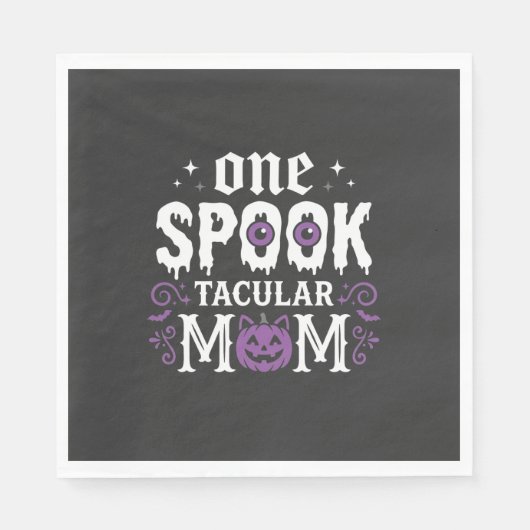 Spooktacular Moeder Halloween ontwerp_1 Servet (Voorkant)