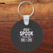 Spooktacular Moeder Halloween Ontwerp_1 Sleutelhanger (Voorkant)