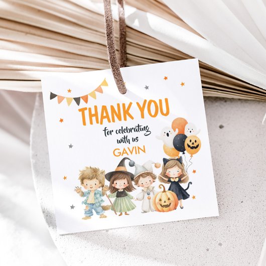 Spooktacular Monsters Halloween Kostuum Verjaardag Bedankjes Labels