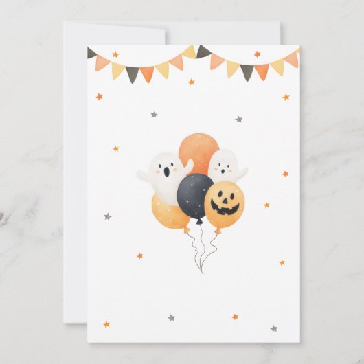 Spooktacular Monsters Halloween Kostuum Verjaardag Kaart (Achterkant)