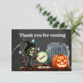 Spooktacular nacht bedankkaart (Staand voorkant)