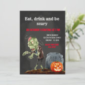 Spooktacular nacht kaart (Staand voorkant)