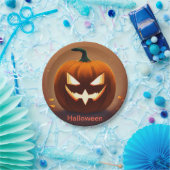 Spooktacular Paper Borden voor Halloween Fun Papieren Bordje (Feest)