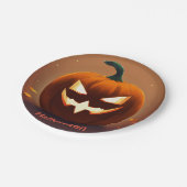 Spooktacular Paper Borden voor Halloween Fun Papieren Bordje (Gekanteld)