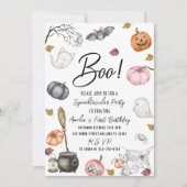 Spooktacular Party Eerste Verjaardag Baby shower Kaart (Voorkant)