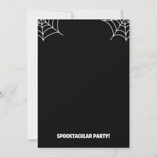 Spooktacular Party Funny Halloween Kaart (Achterkant)