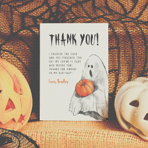 Spooktacular Party Ghost Birthday Bedankt