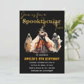 Spooktacular Party Halloween Heksen Verjaardag Kaart (Staand voorkant)