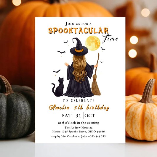 Spooktacular Party Halloween Kaart