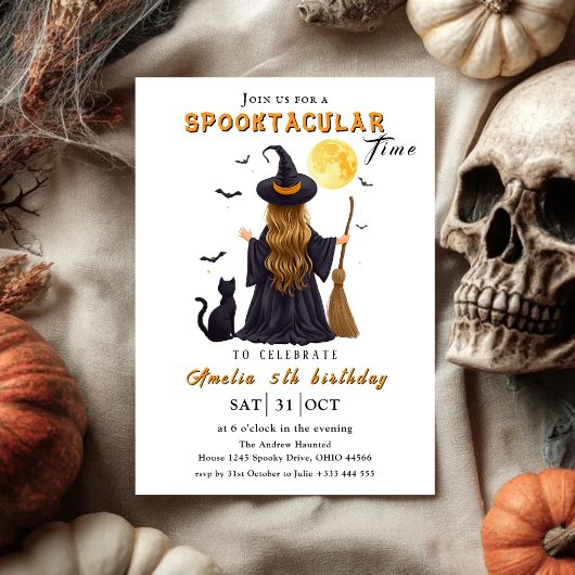 Spooktacular Party Halloween Kaart