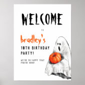 Spooktacular Party Halloween Verjaardag Welkom Tek Poster (Voorkant)