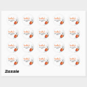 Spooktacular Party Halloween Verjaardagsgunst Ronde Sticker (Vel)