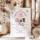 Spooktacular party meisje Halloween verjaardag Kaart