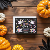 Spooktacular Party Pastel Ghost Halloween Kaart