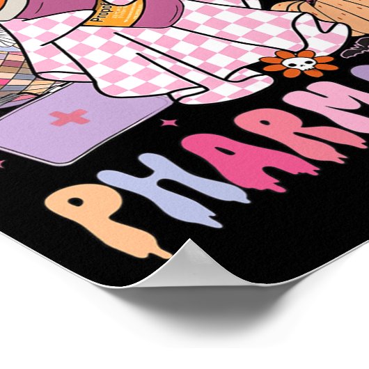 Spooktacular Pharmacist Pharmacy Week Spooky Ghost Poster (Hoek)