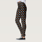 Spooktacular Polka Party: Navy & Oranje Halloween Leggings (Links)
