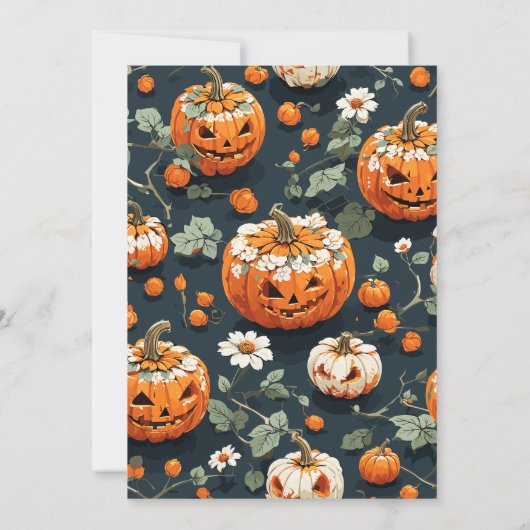 spooktacular pompoen Halloween kinderen verjaardag Kaart (Achterkant)